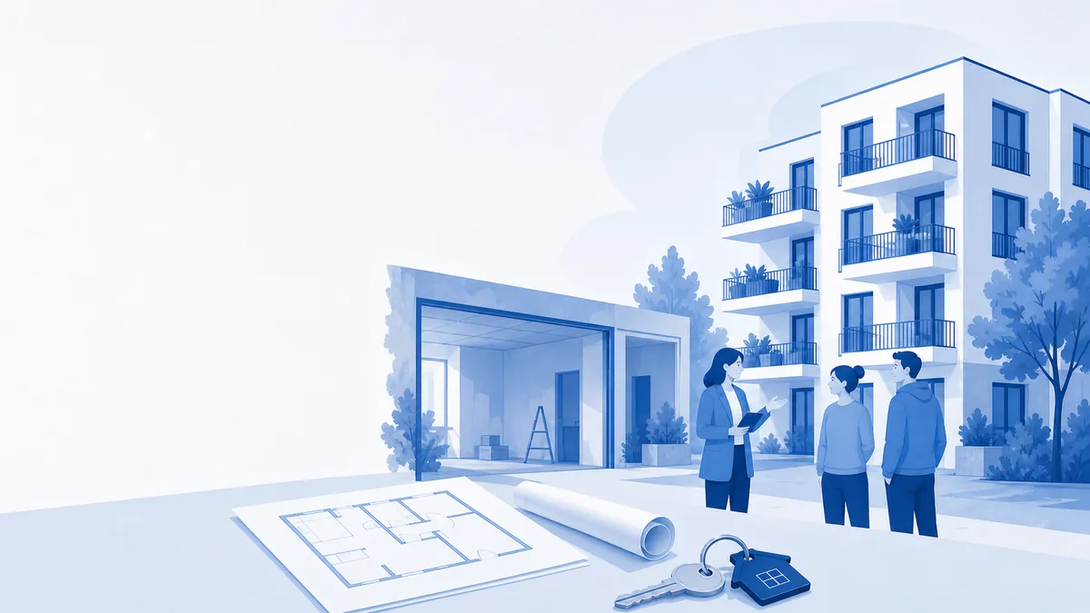 Illustration zur Umwandlung von Leerstand in verlässlichen Wohnraum