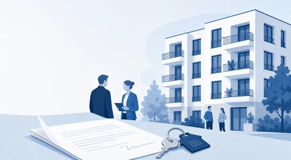 Illustration zu verlässlicher Vermietung mit sozialer Begleitung